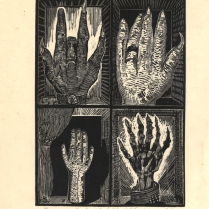 Eric Avery (born 1948); Hands of Celebrated Gougers, 1985; Wood engraving; Image: 8 x 6 inches