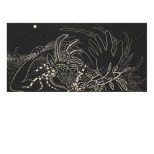 James Surls (born 1943); Night Vision, 1991; linocut; image: 34 1/2 x 71 inches