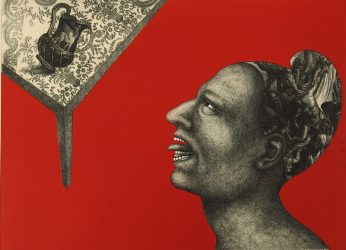 Julie Speed; Communion, 2005; Etching, chine colle (288x399 mm)